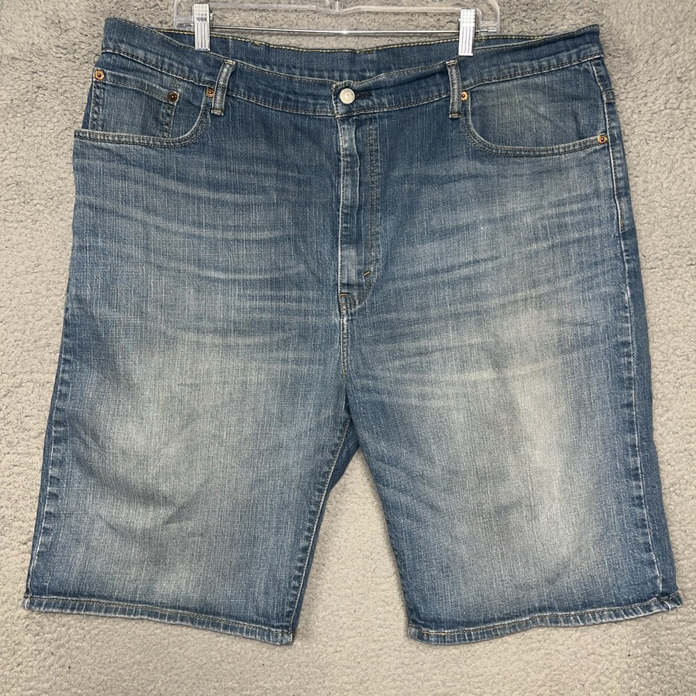 Levi's 569 Shorts Men's Sz 44 (42x11) Blue Faded Denim Jean Jorts Loose Fit